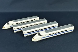 Set 4 Bandai Shinkansen 300 Shinkansen Nozomi Modellino Treno 1993 Made in Japan - Foto 1 di 20