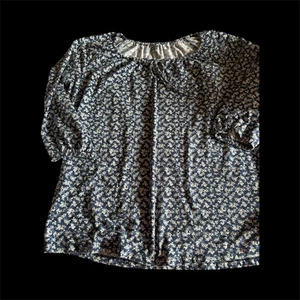 Blusa mujer Lands End azul/blanco grande - Imagen 1 de 4