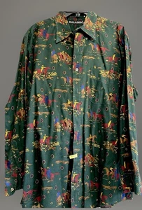 Palladium Vintage Fox Hunt Dress Shirt/SingleStitch Reitmuster100% Baumwolle - Bild 1 von 17