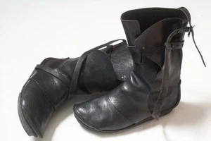 Trippen Damen Schwarz Leder Avantgarde Hohe Stiefel Größe EU 40 / US 9 - Bild 1 von 16