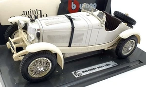 Burago 1/18 Scale Diecast 3002 - Mercedes-Benz SSKL 1931 - White With Desk tidy - Picture 1 of 5