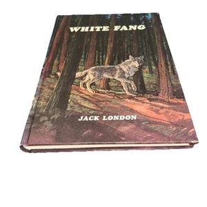 White Fang 1971 by Jack London Lifetime Library UK Illustrated Hardcover Wolf VG - Picture 1 of 20