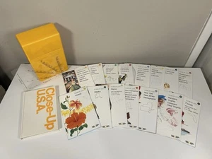 VTG 1988 national geographic society close-up USA maps set w/storage box yellow  - Picture 1 of 4