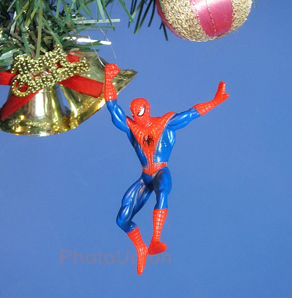 *S15 Decoration Ornament Home Party Christmas Tree Decor Marvel Spiderman Figure - Image 1 of 1