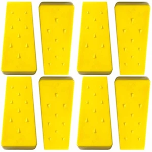 8 Pack 8" Tree Felling Wedge Logging Bucking Falling ABS Plastic (Yellow) - Picture 1 of 6