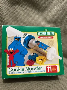 Sesame Street Cookie Monster Cookie Press Vintage 1998 Hamilton Beach New Open - Picture 1 of 8
