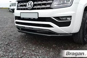 Double Spoiler Barre pour Volkswagen Amarok 2010 - 2016 Avant Bumper Coup - Noir - Foto 1 di 8