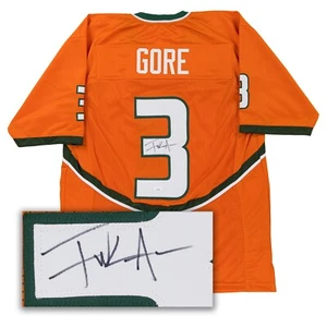 Frank Gore Signed Jersey (JSA COA) Miami Hurricanes Orange College Football - Picture 1 of 7