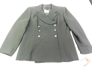 Kasper ASL Petite Black Jacket Blazer 100% Wool Big Buttons Women's 14 P - NWT - Picture 1 of 8