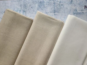Zweigart Belfast Linen * 32ct evenweave * colors - 52, 53 and natural white 101 - Picture 1 of 14