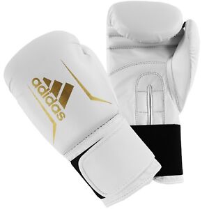 adidas Speed 50 Boxing Gloves White Sparring 6oz 8oz 10oz 12oz