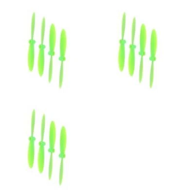 Hubsan X4 H107D Green Propeller Blades Props Rotor Set 55mm 3 Pack - Image 1 of 3