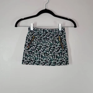 Janie And Jack Skirt Size 2T Zippered Pockets Floral Jacquard Stretch Green - Picture 1 of 5
