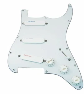 Lace Sensor Plus Pack Blue, Silver, Red Loaded Pickguard - white - Picture 1 of 1