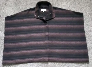 Cupcakes and Cashmere Full Zip Poncho Purple Size Medium 42x30- Style# CG42064 - Picture 1 of 11