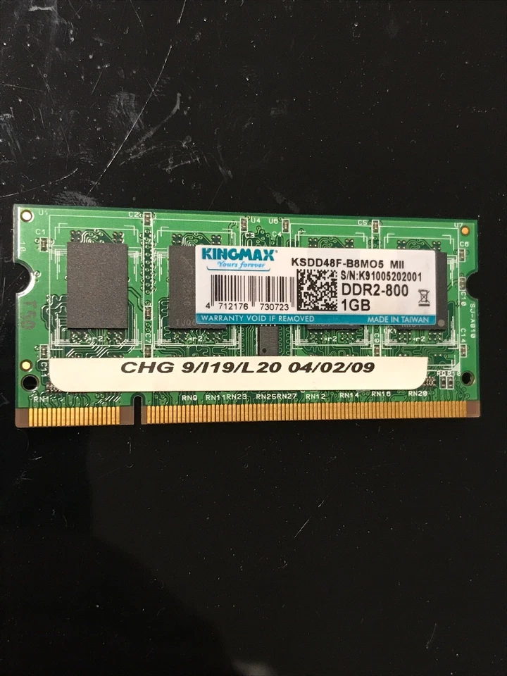 1GB DDR2 Nanya PC800 SO-DDR2 Notebook Memory RAM - Image 1 of 1