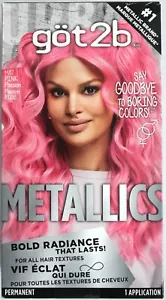 got2b Permanent Hair Color Metallics M87 Pink Passion 1 Application - Picture 1 of 3