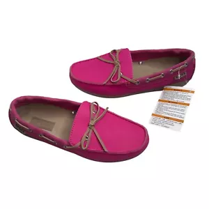 Crocs NWT Women's Wrap ColorLite Loafer Pink Size 8 W Flats Moccasin Boat Shoes - Picture 1 of 7