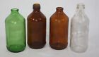 Set of 4 BEER BOTTLES No Deposit*No Return*Not To Be Refilled-Green Amber Clear