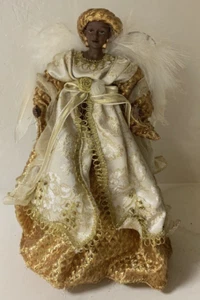 Vintage Home Interiors Christbaumspitze Engel Figur Afroamerikaner - Bild 1 von 4