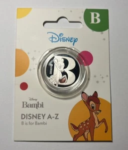 Disney A-Z Alphabet Coin B Is For Bambi Silver Plated Commemorative Coin - Picture 1 of 5