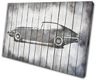 Jaguar E Type Shabby Chic Transportation SINGLE TOILE murale ART Photo Print