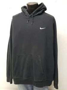 Vtg Nike Mini Swoosh Hoodie Pullover Travis Scott Black Men's XXL Blue Tag - Picture 1 of 7