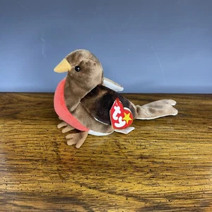 Ty Beanie Baby Retired 1998 Early the Robin Bird - Bild 1 von 6