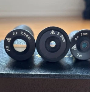 Set oculari Takahashi o 25 mm, o 7 mm, K 9 mm per telescopio usati - Foto 1 di 5