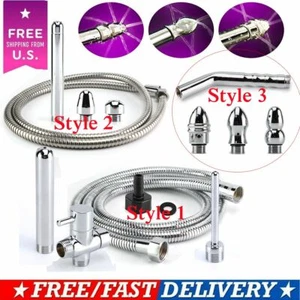 Metal Shower Cleansing Kit Vaginal Anal Enema Colon Douche Enema System Colonic - Picture 1 of 15