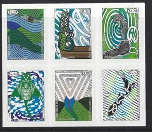 NEW ZEALAND 2018 MAUI AND THE FISH SELF ADHESIVE SHEETLET OF 6 UNMOUNTED MINT - Picture 1 of 1