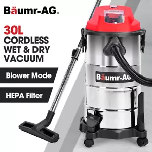 BAUMR-AG 30L Cordless Wet & Dry Vacuum Cleaner Kit Battery and Blower Car Home - Picture 1 of 12