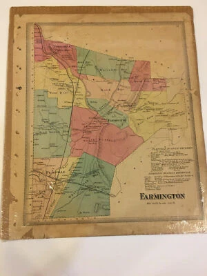 Connecticut Hartford County Map Farmington Township 1869 P1 - Image 1 of 4