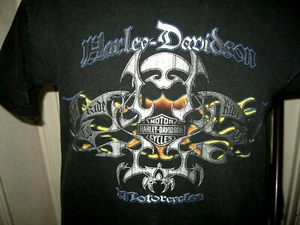 Vintage Harley Davidson Motor Cycles LRG Hollywood 2 side - Picture 1 of 6