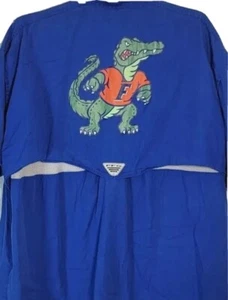 RARE Columbia PFG Bonehead Florida Gators UF Fishing Shirt Men XL EUC *FREE SHIP - Picture 1 of 9