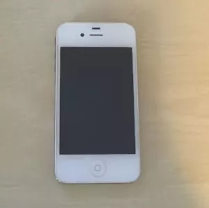 Apple iPhone 4 16GB Ungeprüft Teilespender Glas & Display Ok Weiß - Bild 1 von 2