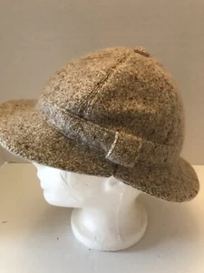 Vintage Liliane Burty Paris Woman's Wool Hat Sz 53cm Beige GUC - Picture 1 of 9