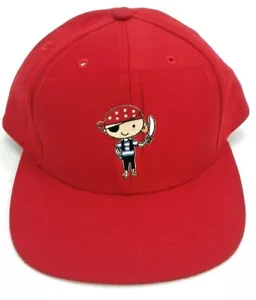 Cappello da baseball Headmost berretto snapback rosso con pirata ricamato - Foto 1 di 3