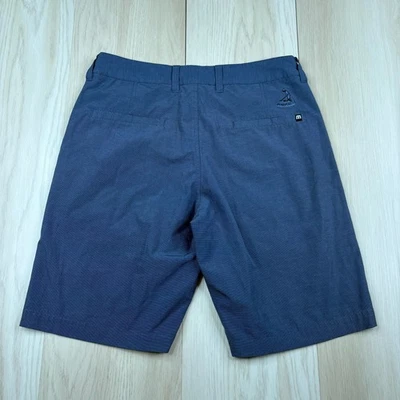 Travis Mathew Mens Blue Flat Front Pinehurst Resort Golf Performance Shorts 30 - Image 1 of 4