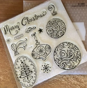 CTMH D1389 ORNATE CHRISTMAS ~ Large Decorative Ornaments, Merry Christmas - Picture 1 of 2