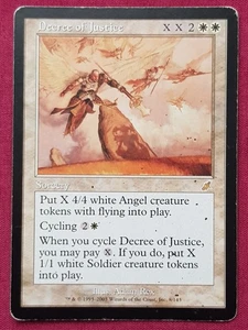 Magic The Gathering SCOURGE DECREE OF JUSTICE white card MTG - Picture 1 of 2
