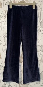 Girls Age 7-8 Years - Navy Ribbed Flared Leggings - Picture 1 of 3