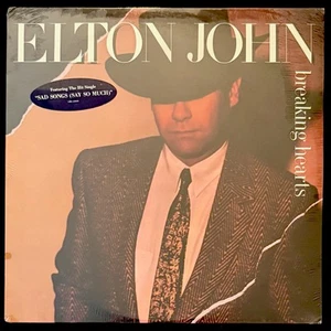 ELTON JOHN Breaking Hearts LP 1984 GHS-24031 - SEALED! + Hype - Picture 1 of 2