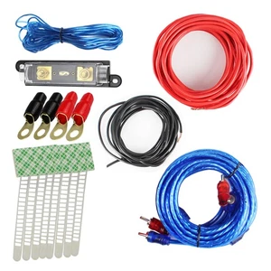 10 Gauge Car Subwoofer Amplifier Wiring Kit w/ RCA Interconnect Cable & ANL Fuse - Picture 1 of 12
