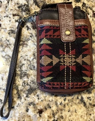 Сумка через плечо Sak Iris коричневая кожа маленький богемный бумажник сумочка для путешествий - Изображение 1 из 4