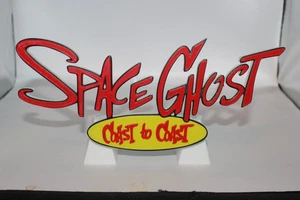 Space Ghost Coast to Coast 3D gedruckt Logo Schild Wand Schreibtisch Regal Kunst - Bild 1 von 3