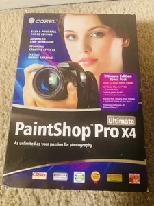 Corel Paintshop Pro X4 2 Discs User Guide Clean - Picture 1 of 4