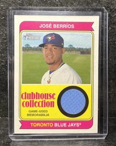 2023 Topps Heritage High Number Jose Berrios Clubhouse Collection Jersey Relic - Imagen 1 de 2