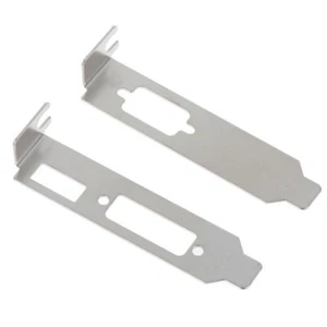 Low Profile Bracket 2 Peice Kit HDMI DVI VGA For Half Height Video Graphics Card - Picture 1 of 3