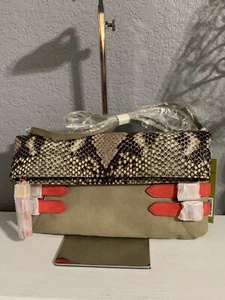 GIANNI BINI COCO CROSSBODY BORLA Topo Multi BOLSO PLANO Nuevo $79.00 - Imagen 1 de 6